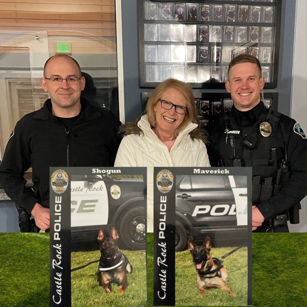 Jodi with K9 Police Officers